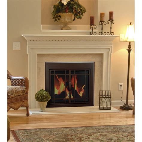 enfield prairie cabinet style steel fireplace doors|Pleasant Hearth EN.